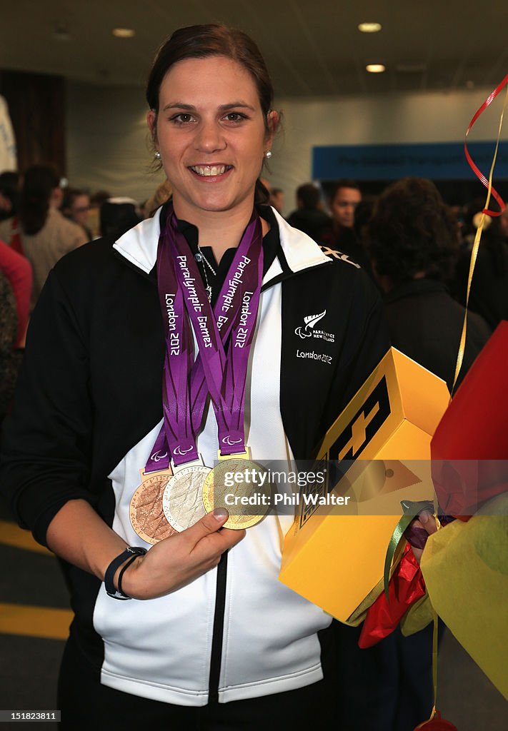 New Zealand Paralympians Arrive Home