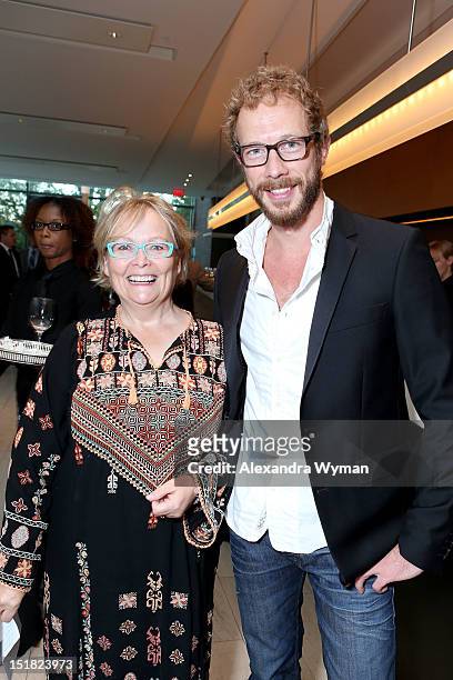 Secretary Jacquie Green and Actor Kris Holden-Ried attend the FINCA Canada Fundraiser At TIFF 2012 during the Toronto International Film Festival on...