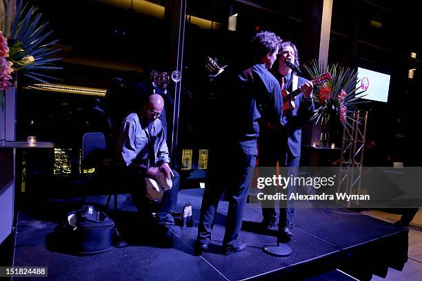 General viiew of the atmosphere at the FINCA Canada Fundraiser At TIFF 2012 during the Toronto International Film Festival on September 11, 2012 in...