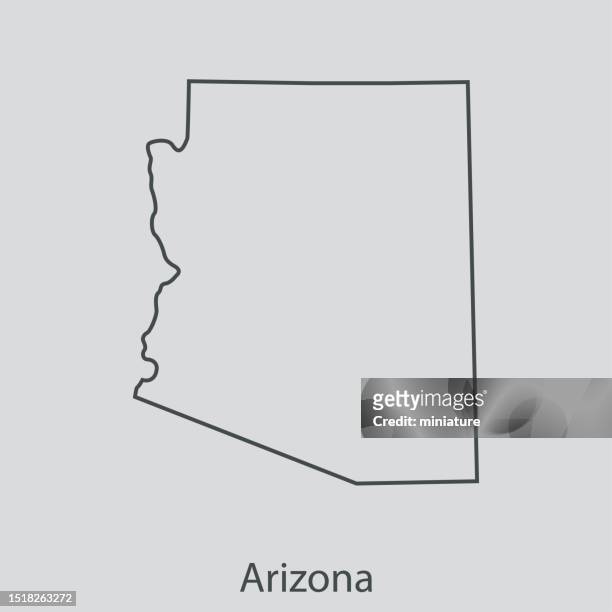 arizona map - 亞利桑那州 幅插畫檔、美工圖案、卡通及圖標