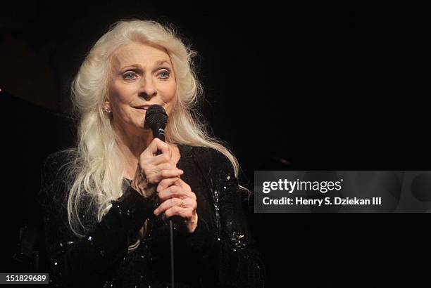 Singer Judy Collins performs at the Cafe Carlyle on September 11, 2012 in New York City.