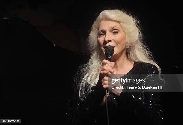 Singer Judy Collins performs at the Cafe Carlyle on September 11, 2012 in New York City.
