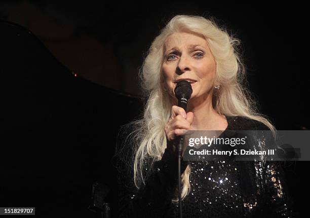 Singer Judy Collins performs at the Cafe Carlyle on September 11, 2012 in New York City.