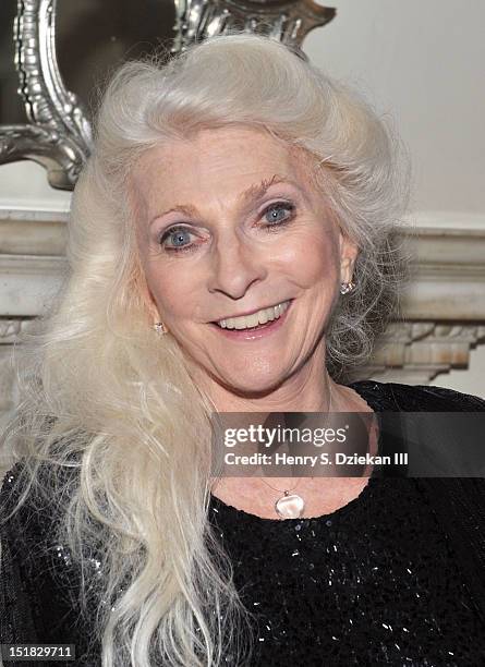 Singer Judy Collins poses for photos at the Cafe Carlyle on September 11, 2012 in New York City.