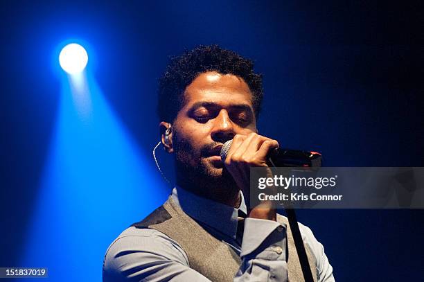 Eric Benet performs during the Music Choice Sponsors "An Evening Of Diversity In Style"NAMIC Post-Conference Entertainment at Highline Ballroom on...