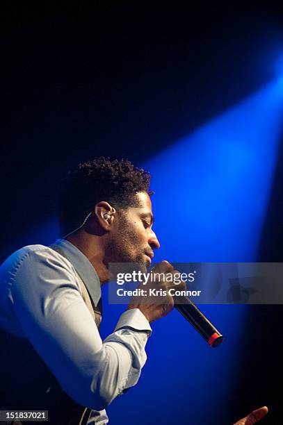 Eric Benet performs during the Music Choice Sponsors "An Evening Of Diversity In Style"NAMIC Post-Conference Entertainment at Highline Ballroom on...