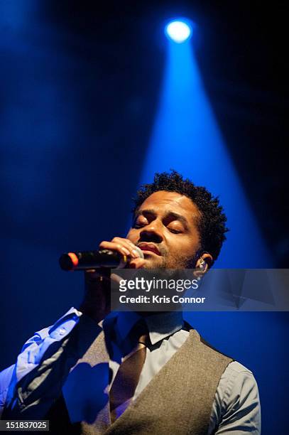 Eric Benet performs during the Music Choice Sponsors "An Evening Of Diversity In Style"NAMIC Post-Conference Entertainment at Highline Ballroom on...