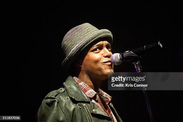 Austin Brown performs during the Music Choice Sponsors "An Evening Of Diversity In Style"NAMIC Post-Conference Entertainment at Highline Ballroom on...