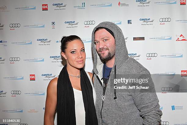 Missy Rothstein and Bam Margera attends Annual Charity Day Hosted By Cantor Fitzgerald And BGC Partners on September 11, 2012 in New York, United...