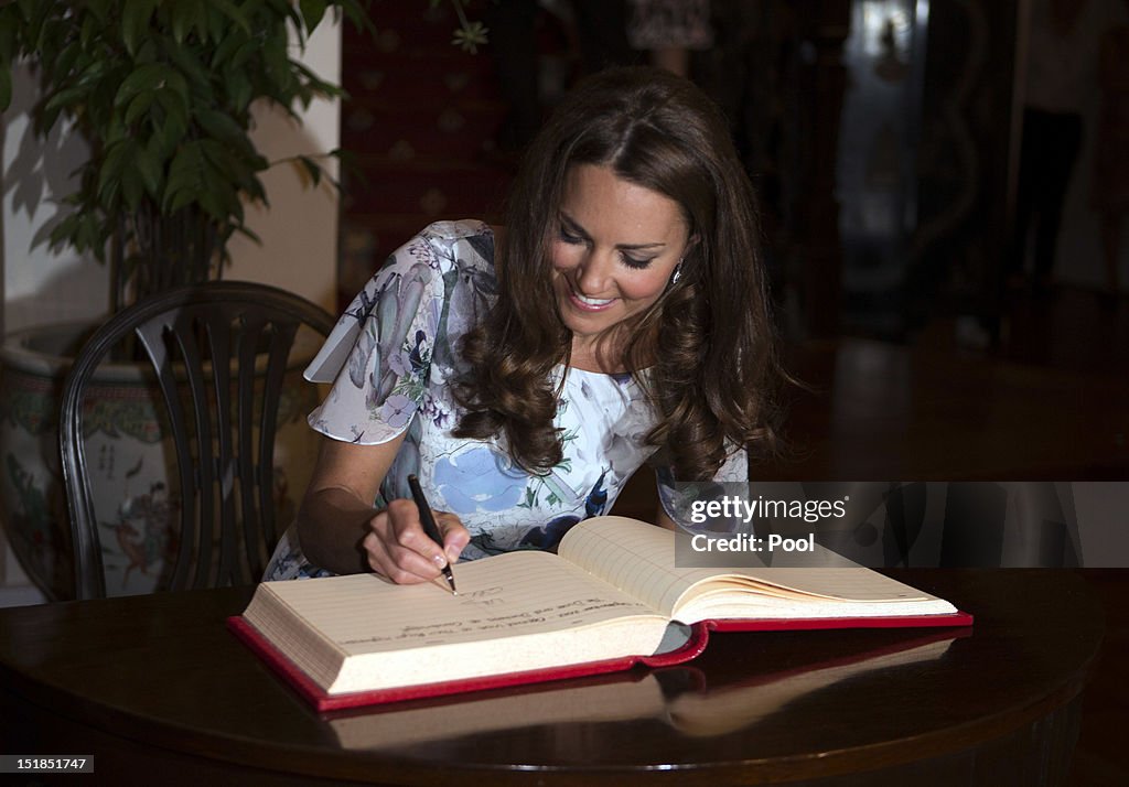 The Duke And Duchess Of Cambridge Diamond Jubilee Tour - Day 2