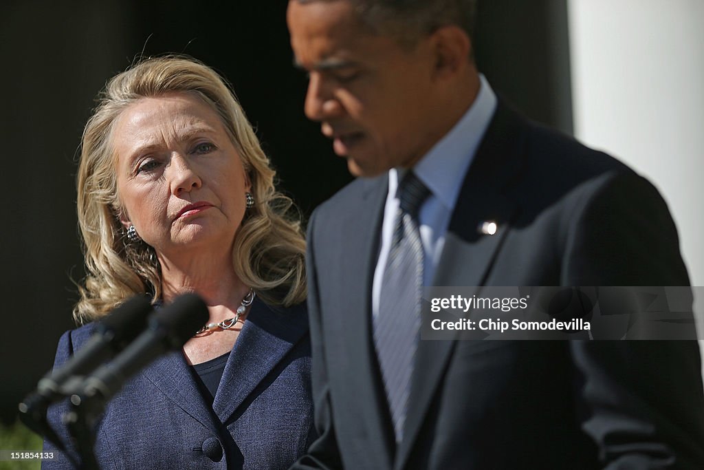 President Obama Speaks On The Death Of US Ambassador In Libya Christopher Stevens
