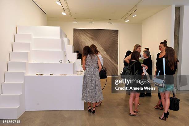 General view of atmosphere at the Monique Pean K'Atun Collection spring 2013 presentation during Mercedes-Benz Fashion Week on September 12, 2012 in...