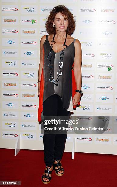 Elena Sofia Ricci attends Cesaroni Day Photocall on September 12, 2012 in Milan, Italy.