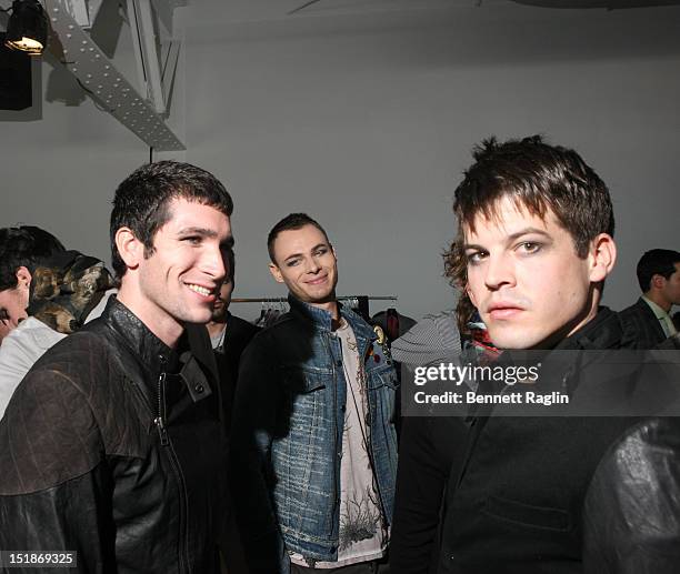 General view of models backstage at the Best Of British Menswear during Nolcha Fashion Week Spring / Summer 2013 at Pier 59 Studios on September 12,...