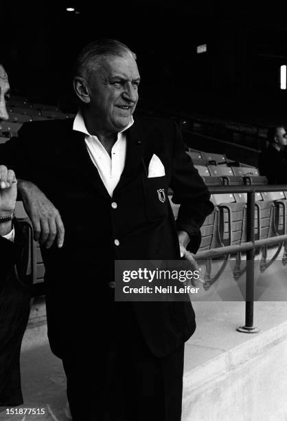 Washington Redskins owner George Preston Marshall before game vs New York Giants at District of Columbia Stadium. Washington, DC 10/1/1961 CREDIT:...