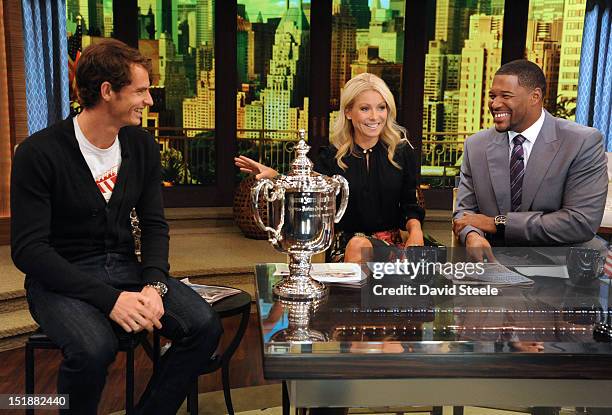 Open Men’s Champion ANDY MURRAY appears on the newly-rechristened syndicated talk show, LIVE! with Kelly and Michael," distributed by Disney-Walt...