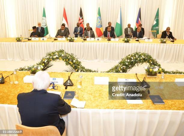 The East African bloc's Intergovernmental Authority on Development meets to resolve the crisis in Sudan in Addis Ababa, Ethiopia on July 10, 2023.