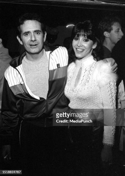 Richard Kline and Sandy Molloy at the opening night party for How I Got That Story in Hollywood, California on March 12, 1983