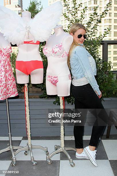 Personality Lo Bosworth attends the Victoria's Secret Fashion Week Suite at The Empire Hotel - Day 3 on September 12, 2012 in New York City.