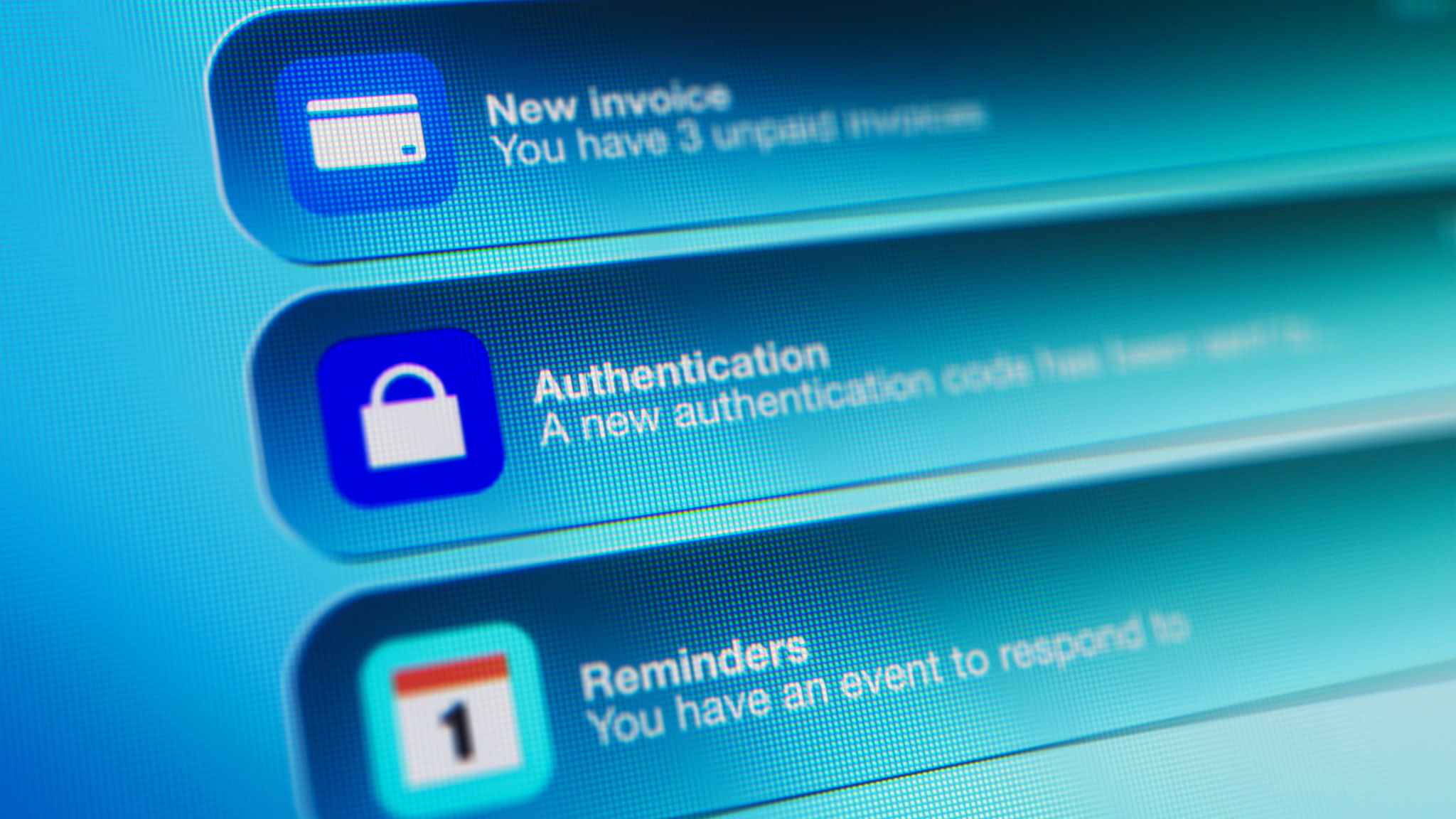List of banking and credit card application notifications on a smartphone List of banking and credit card application notifications on a smartphone