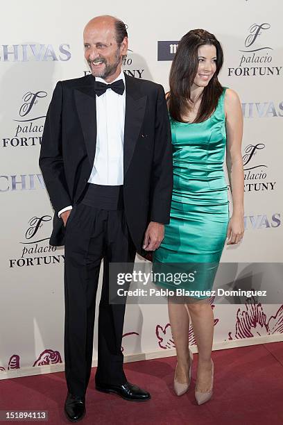 Jose Miguel Fernandez Sastron and wife Susana Aunion attend 'Fortuny' 15th Anniversary party on September 12, 2012 in Madrid, Spain.