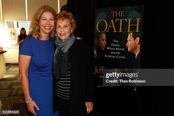 Amy McIntosh and Marlene Sanders attend Book Launch For Jeffrey Toobin's "The Oath" at Time Warner Center on September 12, 2012 in New York City.