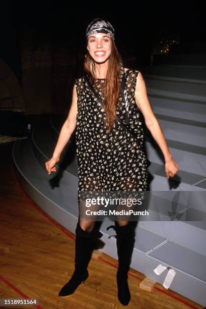 Carrie Hamilton at Allan Carr Pre-Oscar Party on March 27, 1989 at the Shrine Auditorium in Los Angeles, California.