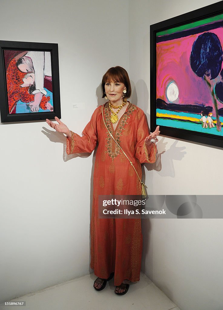 "The World Of Gloria Vanderbilt: Collages, Dream Boxes, And Recent Paintings" Exhibition Opening