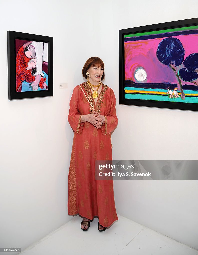 "The World Of Gloria Vanderbilt: Collages, Dream Boxes, And Recent Paintings" Exhibition Opening
