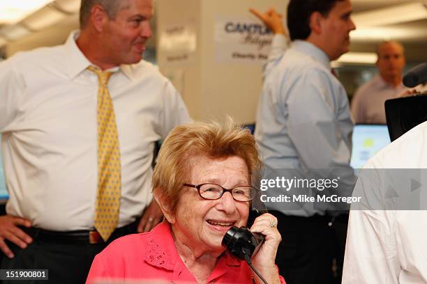 Dr. Ruth Westheimer attends Cantor Fitzgerald & BGC Partners host annual charity day on 9/11 to benefit over 100 charities worldwide at Cantor...