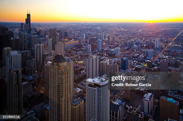 chicago cityscape - rolour garcia fotografías e imágenes de stock