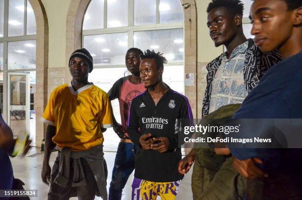 July 2023: Migrants prepare to leave the city of Sfax on July 5, 2023. Racial tensions in the Tunisian coastal city of Sfax flared into violence...