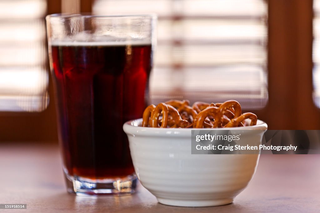 Beer and pretzels