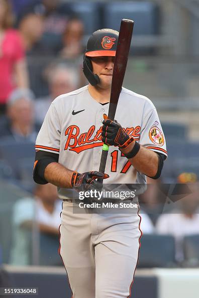 Cowser Colton Cowser of the Baltimore Orioles in action during his MLB debut ...