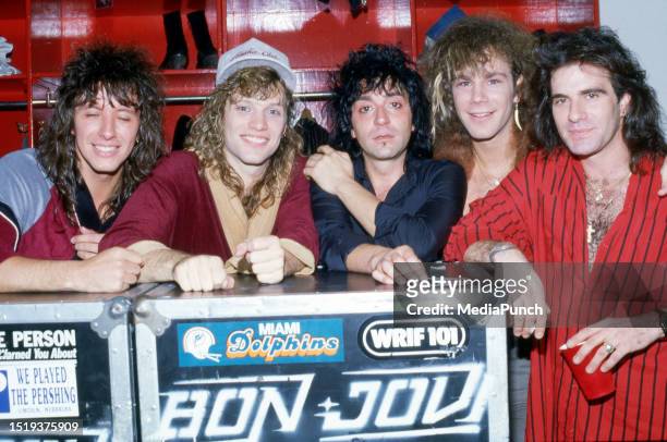 Bon Jovi photographed circa 1983