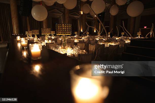 General view of atmosphere at The Novak Djokovic Foundation's inaugural dinner at Capitale on September 12, 2012 in New York City.