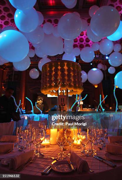 General view of atmosphere at The Novak Djokovic Foundation's inaugural dinner at Capitale on September 12, 2012 in New York City.