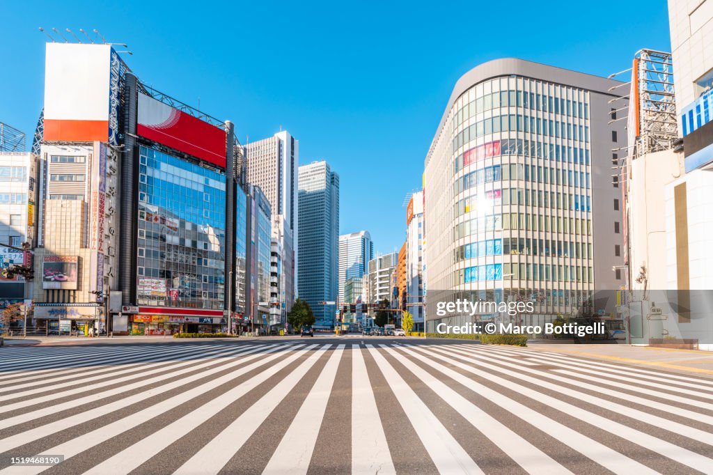 Buildings in Shinjuku ward, Tokyo, Japan