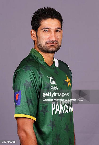 Sohail Tanvir of Pakistan pictured during a Pakistan Portrait Session ahead of the ICC T20 World Cup at the Cinnamon Grand Hotel on September 13,...