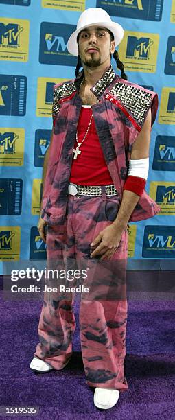 Musician Dante arrives at the1st Annual MTV Video Music Awards Latin America at the Jackie Gleason Theater October 24, 2002 in Miami Beach, Florida.