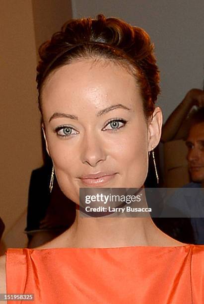 Actress Olivia Wilde attends the Ralph Lauren Spring 2013 fashion show during Mercedes-Benz Fashion Week on September 13, 2012 in New York City.