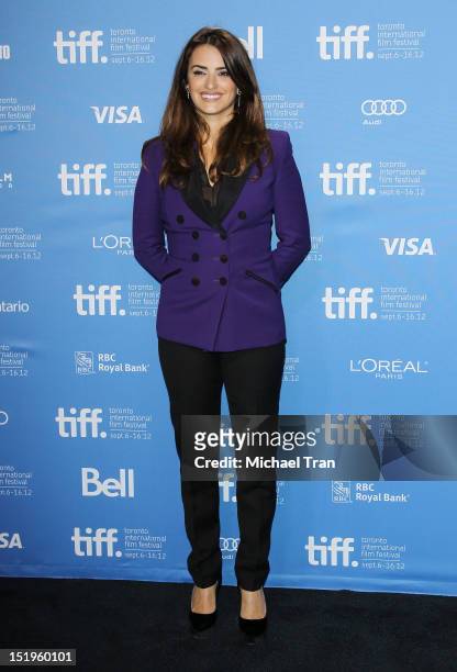 Penelope Cruz attends the "Twice Born" photo call during the 2012 Toronto International Film Festival held at TIFF Bell Lightbox on September 13,...