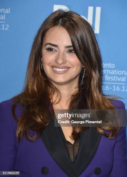 Actress Penélope Cruz attends the "Twice Born" Photo Call during the 2012 Toronto International Film Festival at TIFF Bell Lightbox on September 13,...