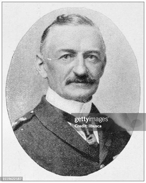 Col Jason Rhodes Antique Image From British Magazine Colonel Rhodes High-Res Vector ...