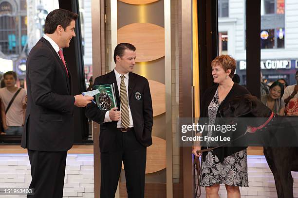 Guinness World Record holders appear on "Good Morning America," 9/13/12, airing on the Walt Disney Television via Getty Images Television network....