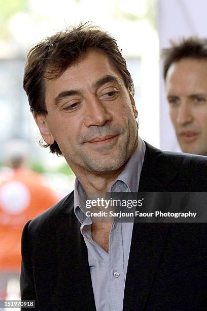 Actor/ Producer Javier Bardem attends the "Sons Of The Clouds: The Last Colony" premiere during the 2012 Toronto International Film Festival at the...
