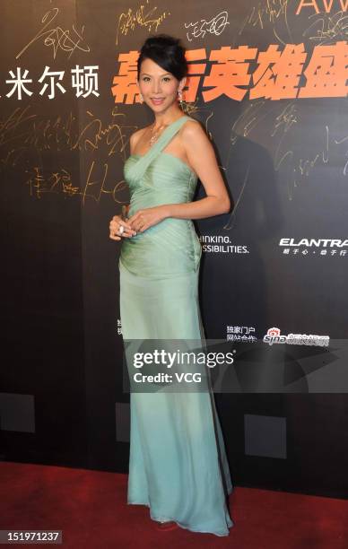 Actress Ada Choi attends Hamilton Behind the Camera Awards at National Aquatics Center on September 13, 2012 in Beijing, China.