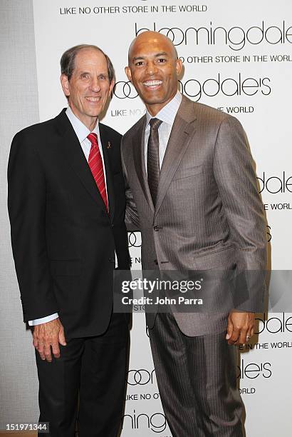 Michael Gould Blooingdale's Chairman & CEO and Mariano Rivera attend Bloomingdale's 59th Street and Canali welcome Mariano Rivera in support of the...