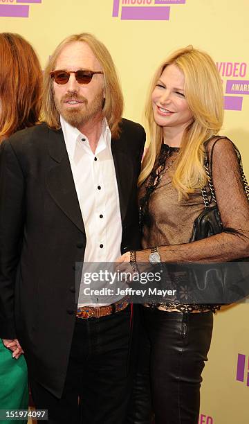 Tom Petty and Dana York arrive at the 2012 MTV Video Music Awards at Staples Center on September 6, 2012 in Los Angeles, California.