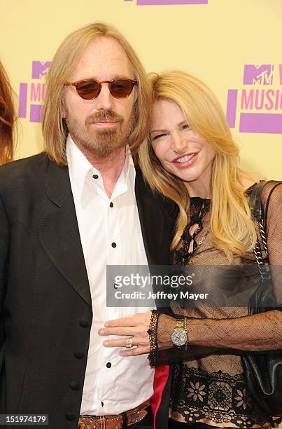 Tom Petty and Dana York arrive at the 2012 MTV Video Music Awards at Staples Center on September 6, 2012 in Los Angeles, California.